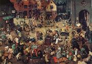 NEEFFS, Pieter the Elder The Battle Between Carnival and Lent oil painting